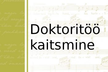 Saale Fischer kaitseb doktoritööd 13. juulil